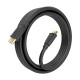 AISENS Cable HDMI V2.1 CCS Ultra Alta Velocidad / HEC 8K@60Hz 48Gbps, A/M-A/M, Negro, 3.0m