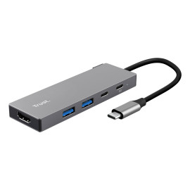 Trust 26062 hub de interfaz USB Tipo C Gris
