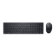 DELL - DELL KM5221W teclado Ratón incluido Oficina RF inalámbrico QWERTY Internacional de EE.UU. Negro - KM5221WBKR-INT