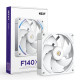 NZXT F140X Carcasa del ordenador Ventilador 14 cm Blanco 1 pieza(s)