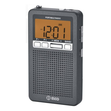 Elco PD-988D Personal Digital Negro, Plata