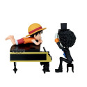 Figura banpresto one piece world collectable figure log stories - monkey d.luffy & brook