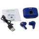 COOL Air Pro Auriculares True Wireless Stereo (TWS) Dentro de oído Llamadas/Música USB Tipo C Bluetooth Azul