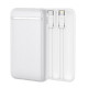 COOL BATERIA EXTERNA POWER BANK 5000 MAH (2 CABLES: TIPO C / LIGHTNING) BLANCO