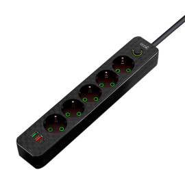 COOL - COOL CARGADOR UNIVERSAL MULTIPUERTO (REGLETA 7 PUERTOS) NEGRO