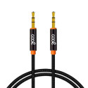 COOL CABLE JACK 3.5 MM A JACK 3.5 MM  AUDIO-AUDIO NYLON NEGRO (1M)