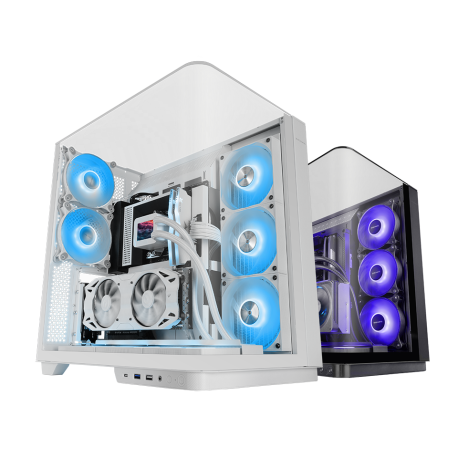 CAJA SEMITORRE ATX MC-INFINIO LITE ARGB BLANCO MARS GAMING