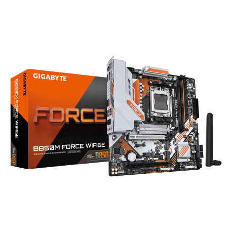 GIGABYTE B850M FORCE WIFI6E Placa Base – Compatible con procesadores AMD
