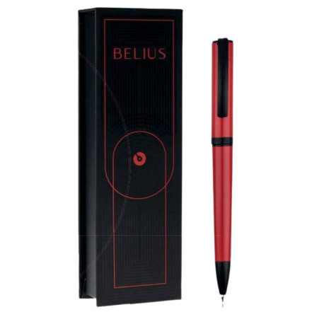 Belius Turbo Azul Bolígrafo de punta retráctil con pulsador 2 pieza(s)