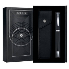 Belius Turbo Azul Bolígrafo de punta retráctil con pulsador 2 pieza(s)
