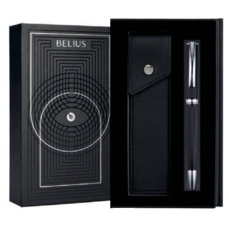 Belius Turbo Azul Bolígrafo de punta retráctil con pulsador 2 pieza(s)