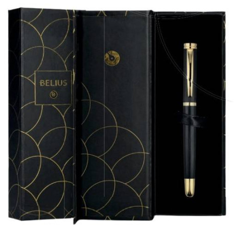 Belius Passion D'Or Azul Bolígrafo de punta retráctil con pulsador 2 pieza(s)