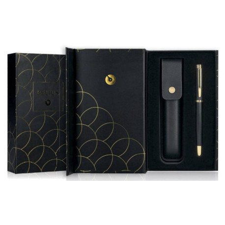 Belius Passion D'Or Azul Bolígrafo de punta retráctil con pulsador 2 pieza(s)