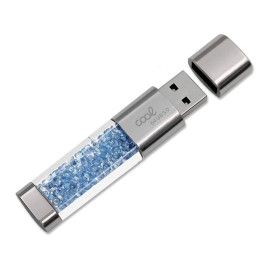 COOL PEN DRIVE USB X64 GB 3.0 CRYSTAL CELESTE