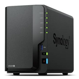 Synology DiskStation DS225+ NAS Escritorio Intel® Celeron® J4125 2 GB DDR4 16 TB Synology DSM Negro