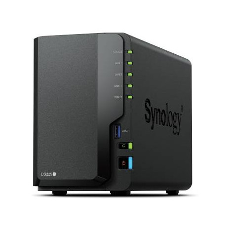 Synology DiskStation DS225+ NAS Escritorio Intel® Celeron® J4125 2 GB DDR4 16 TB Synology DSM Negro