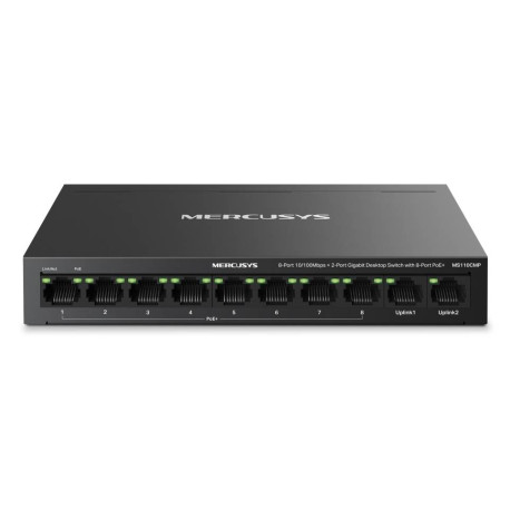 Mercusys MS110CMP switch Fast Ethernet (10/100) Energía sobre Ethernet (PoE) Negro
