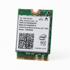 Intel AC 7265 WLAN/Bluetooth 867 Mbit/s Interno