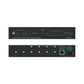 KRAMER AVSM 2X1:8 4K60 USB-C/HDMI SWITCHER DISTRIBUTION AMPLIFIER- DA3-28-H (10-00002890)