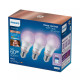 Philips Bombilla 60 W A60 E27 x3