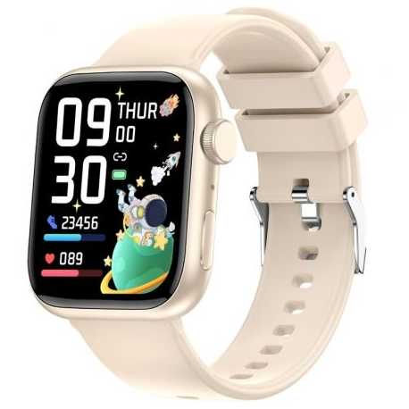 Smartwatch Forever IGo Watch 3 JW-500/ Notificaciones/ Frecuencia Cardíaca/ Marfil