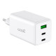 COOL CARGADOR RED UNIVERSAL ULTRA FAST PD PORT X3 (2 X TIPO-C + 1 X USB) 100W GAN BLANCO