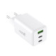 COOL CARGADOR RED UNIVERSAL ULTRA FAST PD PORT X3 (2X TIPO-C + 1X USB) (65W) GAN BLANCO