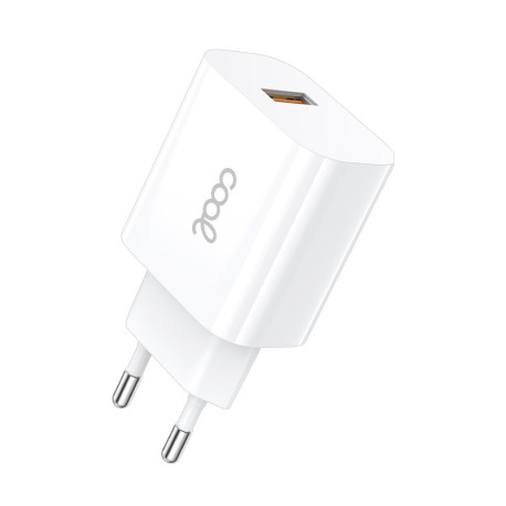 COOL CARGADOR RED ADAPTADOR 1X USB UNIVERSAL (2.4 AMP) BLANCO