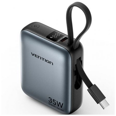 Powerbank 10000mAh Vention FHFH0/ 35W/ Gris