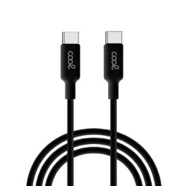 COOL CABLE USB COMPATIBLE UNIVERSAL TIPO-C A TIPO-C (1 METRO) NEGRO 3 AMP