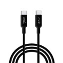 COOL CABLE USB COMPATIBLE UNIVERSAL TIPO-C A TIPO-C (1 METRO) NEGRO 3 AMP