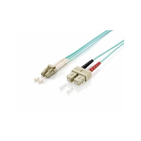Equip 255319 Cable de fibra óptica e InfiniBand 0,5 m LC SC Turquesa