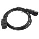Lanberg CA-C19E-10CC-0018-BK cable de transmisión Negro 1,8 m C19 acoplador C20 acoplador
