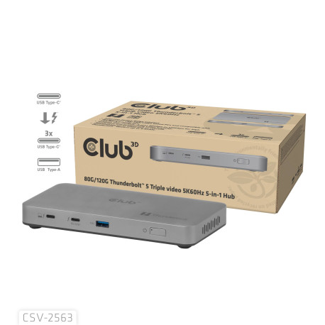 CLUB3D CSV-2563 hub de interfaz