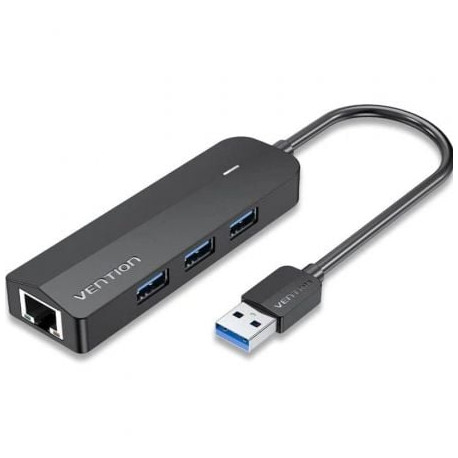Hub USB 3.0 Vention CHNBB/ RJ45/ 3xUSB/ 1xMicroUSB PD