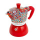 Bialetti Moka Induction Dolce&Gabbana Cafetera italiana 0,19 L Azul, Rojo, Blanco