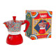 Bialetti Moka Induction Dolce&Gabbana Cafetera italiana 0,19 L Azul, Rojo, Blanco