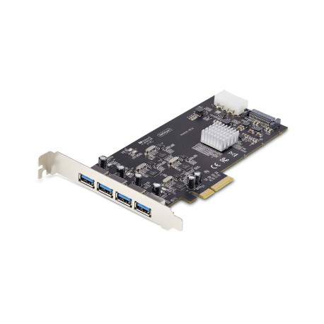 StarTech.com Tarjeta PCI Express de 4 Puertos USB-A - Tarjeta PCIe USB 3.2 de 5Gbps