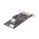 StarTech.com Tarjeta PCI Express de 4 Puertos USB-A - Tarjeta PCIe USB 3.2 de 5Gbps