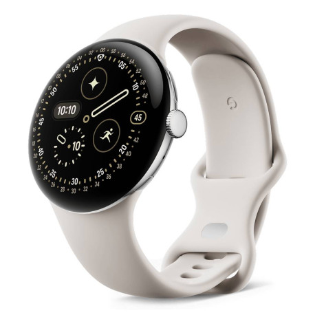 Google Pixel Watch 4 AMOLED 45 mm Digital Pantalla táctil Plata Wifi GPS (satélite)