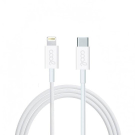 COOL CABLE USB   UNIVERSAL TIPO-C A LIGHTNING (1.2 METROS) BLANCO