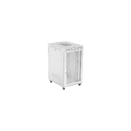 ARMARIO LANBERG RACK 19 27U 800X1000 FLAT PACK GRIS PUERTA PERFORADA CON LCD