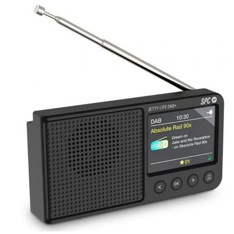 Radio Portátil SPC Jetty Lite Dab+/ Negra