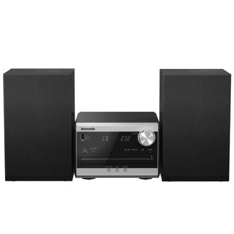 Microcadena con bluetooth Panasonic SC-PM270/ 40W/ Negro y Plata