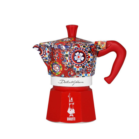 Bialetti Dolce&Gabbana Moka Express Cafetera italiana Azul, Rojo, Blanco