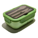 Muitomas LUNCHBOXSGN fiambrera Táper 1,1 L Plástico Negro, Verde 1 pieza(s)