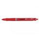 Pilot Acroball Rojo Bolígrafo de punta retráctil con pulsador Medio