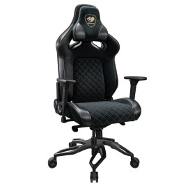COUGAR CGR-T2F-GLB Silla para videojuegos universal Asiento acolchado tapizado Negro