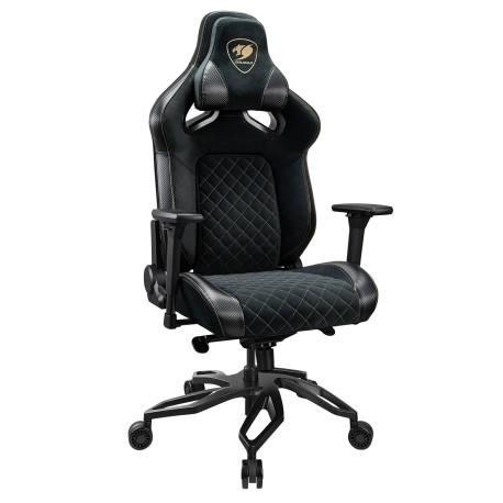 COUGAR CGR-T2F-GLB Silla para videojuegos universal Asiento acolchado tapizado Negro