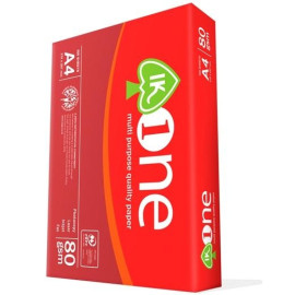 IK ONE PAPEL A4 80GR-  ( 1 CAJA 5 PAQUETES) PAPEL A4 COPY